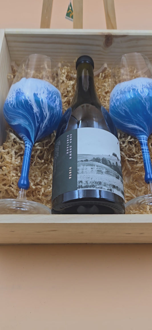 Crystal Red wine glasses.