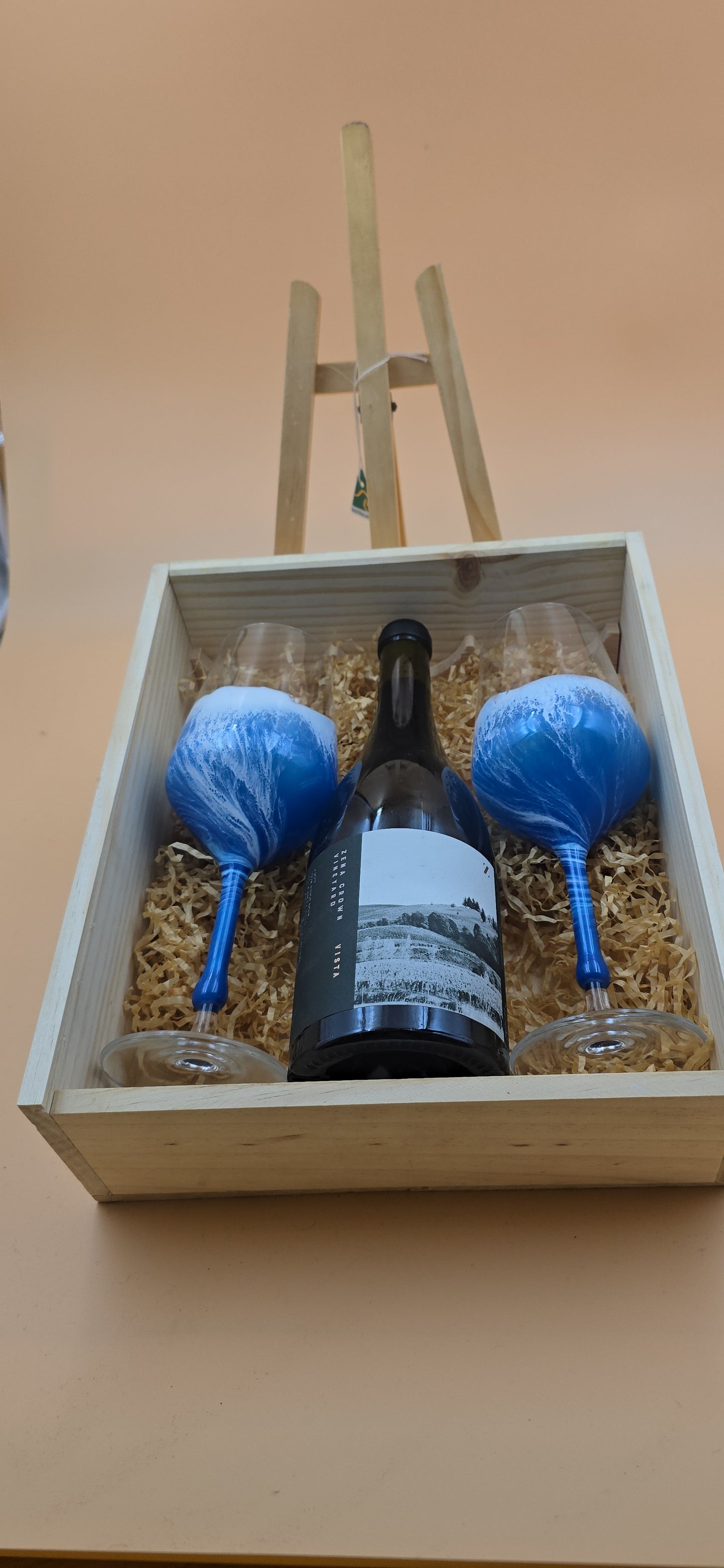 Crystal Red wine glasses.