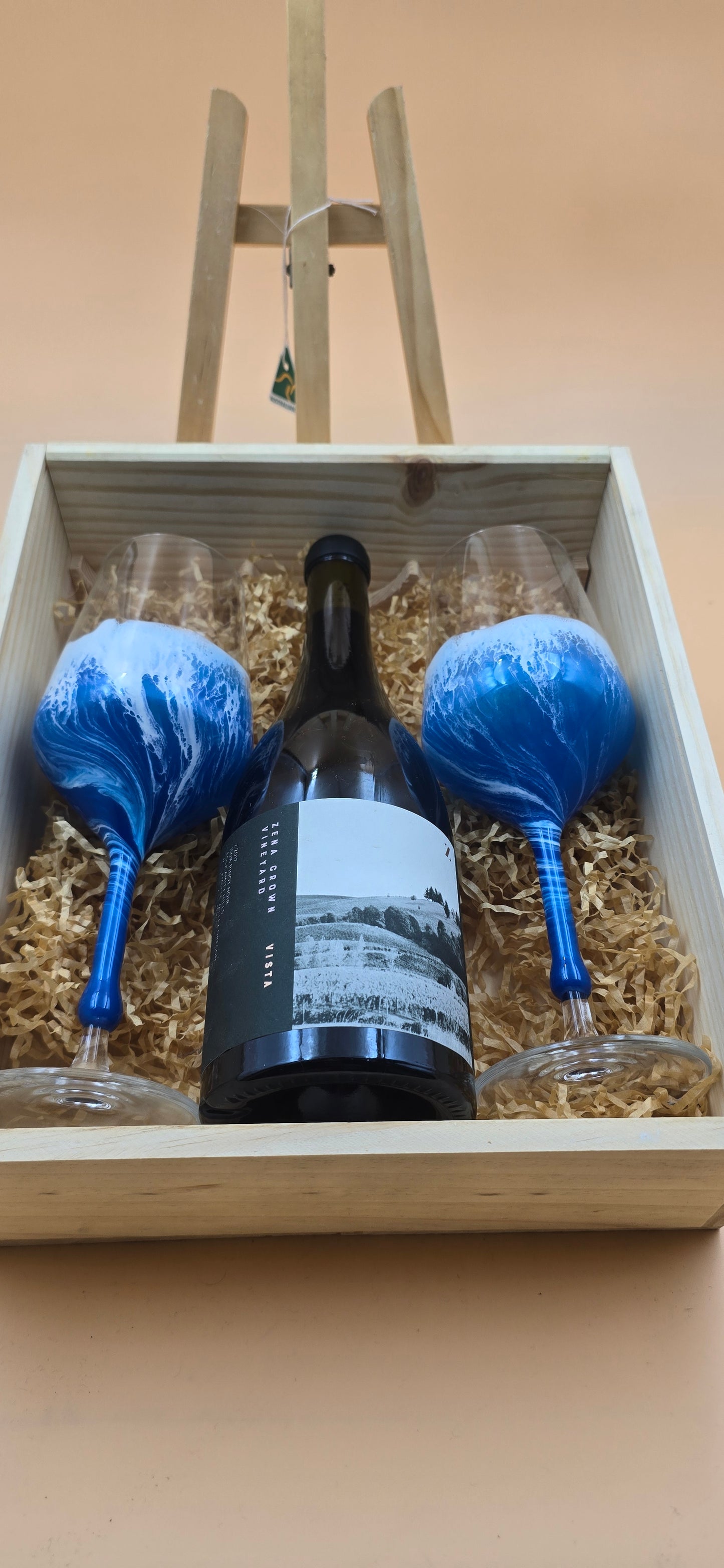 Crystal Red wine glasses.