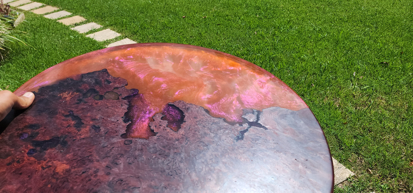 Jarrah burl coffee table