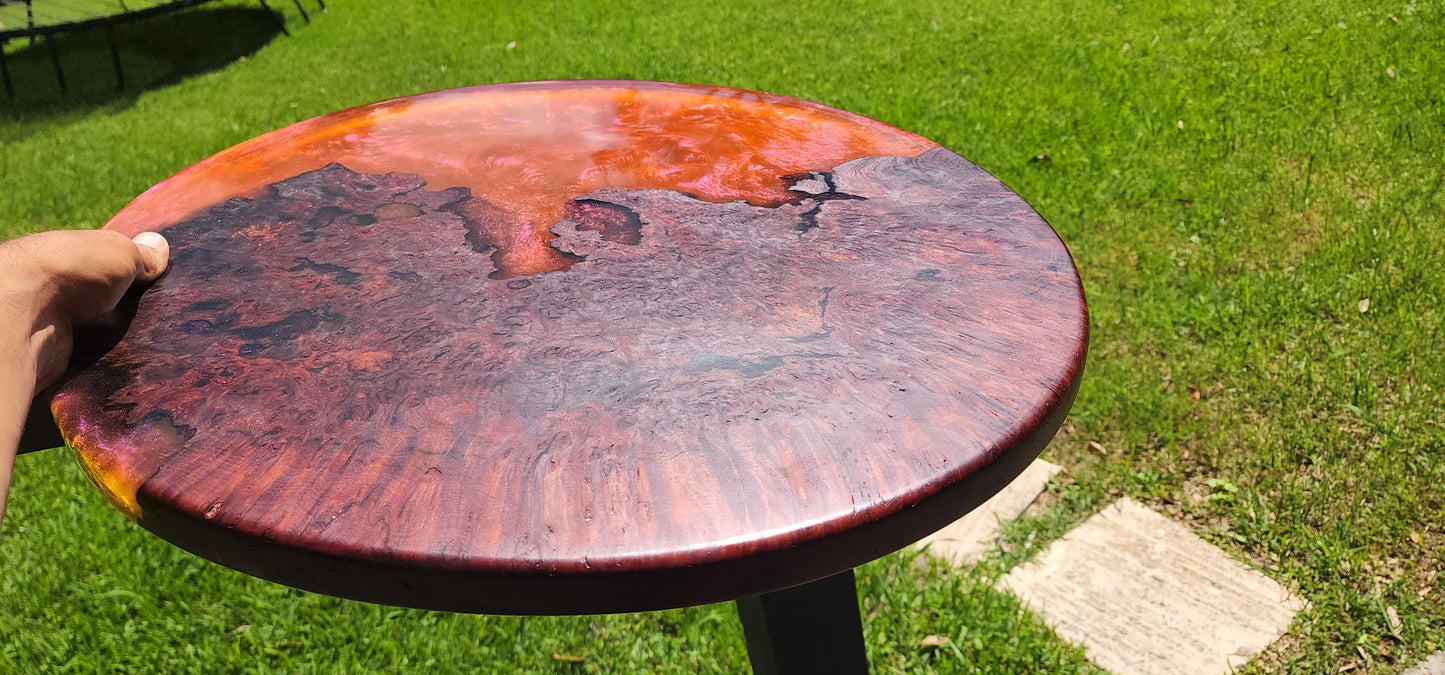 Jarrah burl coffee table