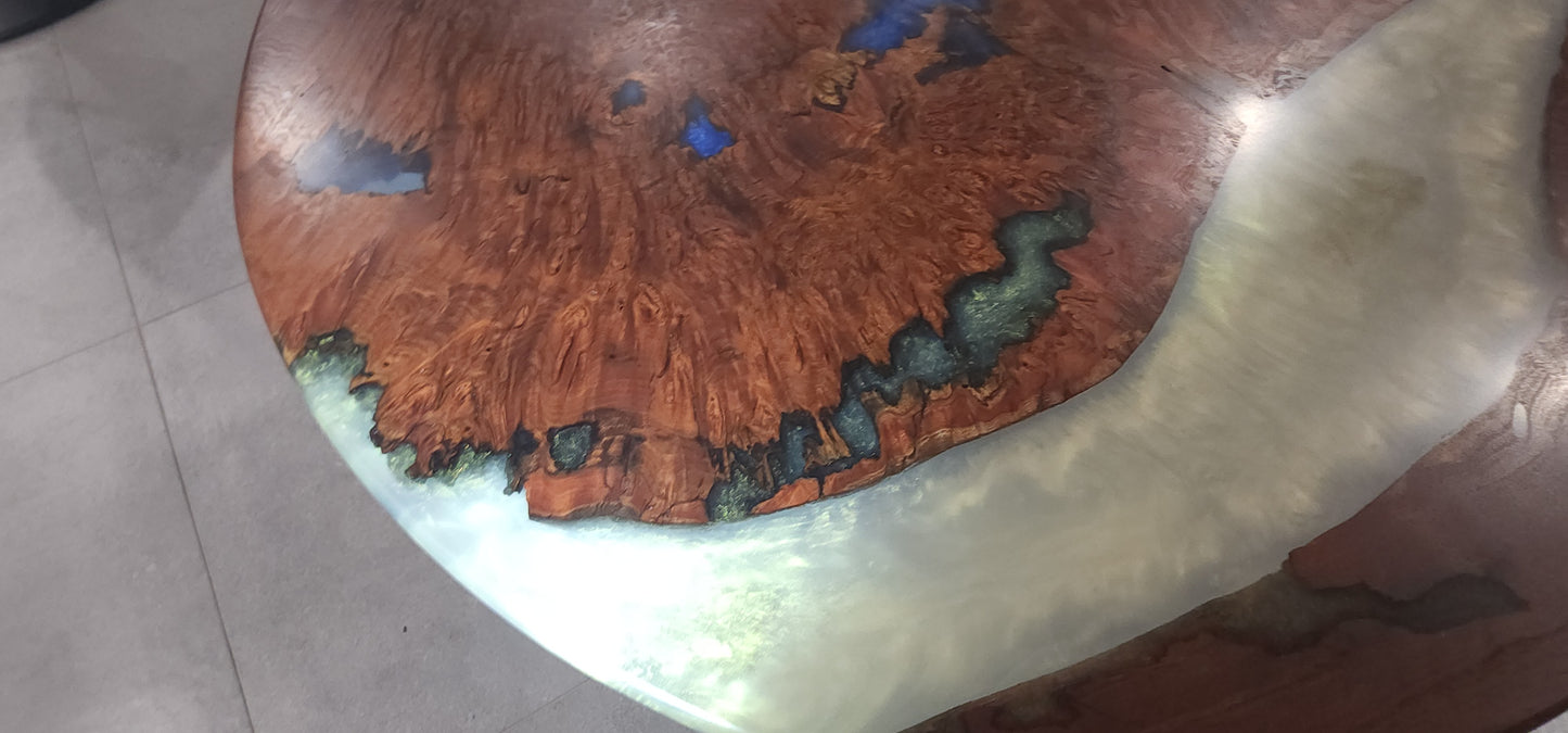 Jarrah hardwood burl coffee table