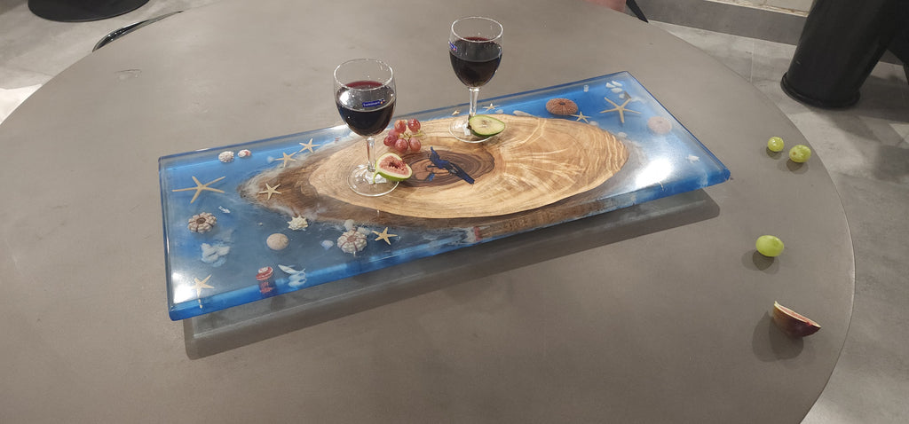 Cheese Plate - Glow-in-the-dark ocean life