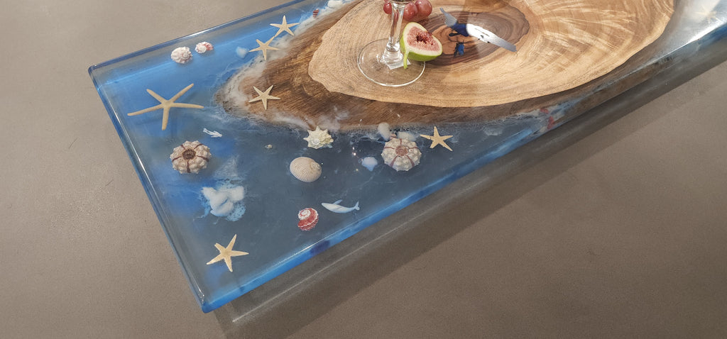 Cheese Plate - Glow-in-the-dark ocean life