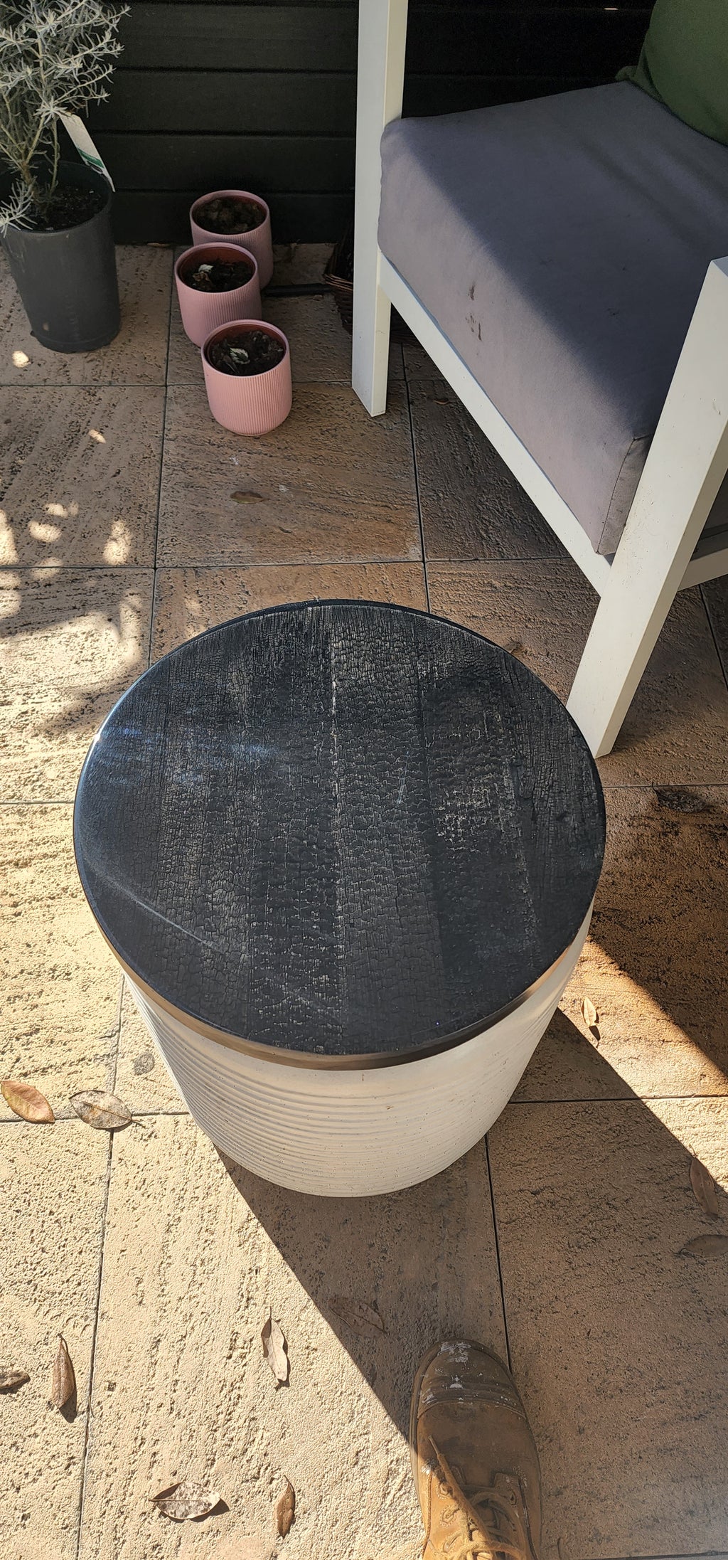 Fire + Epoxy resin river table