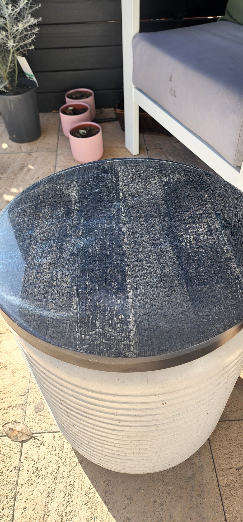 Fire + Epoxy resin river table