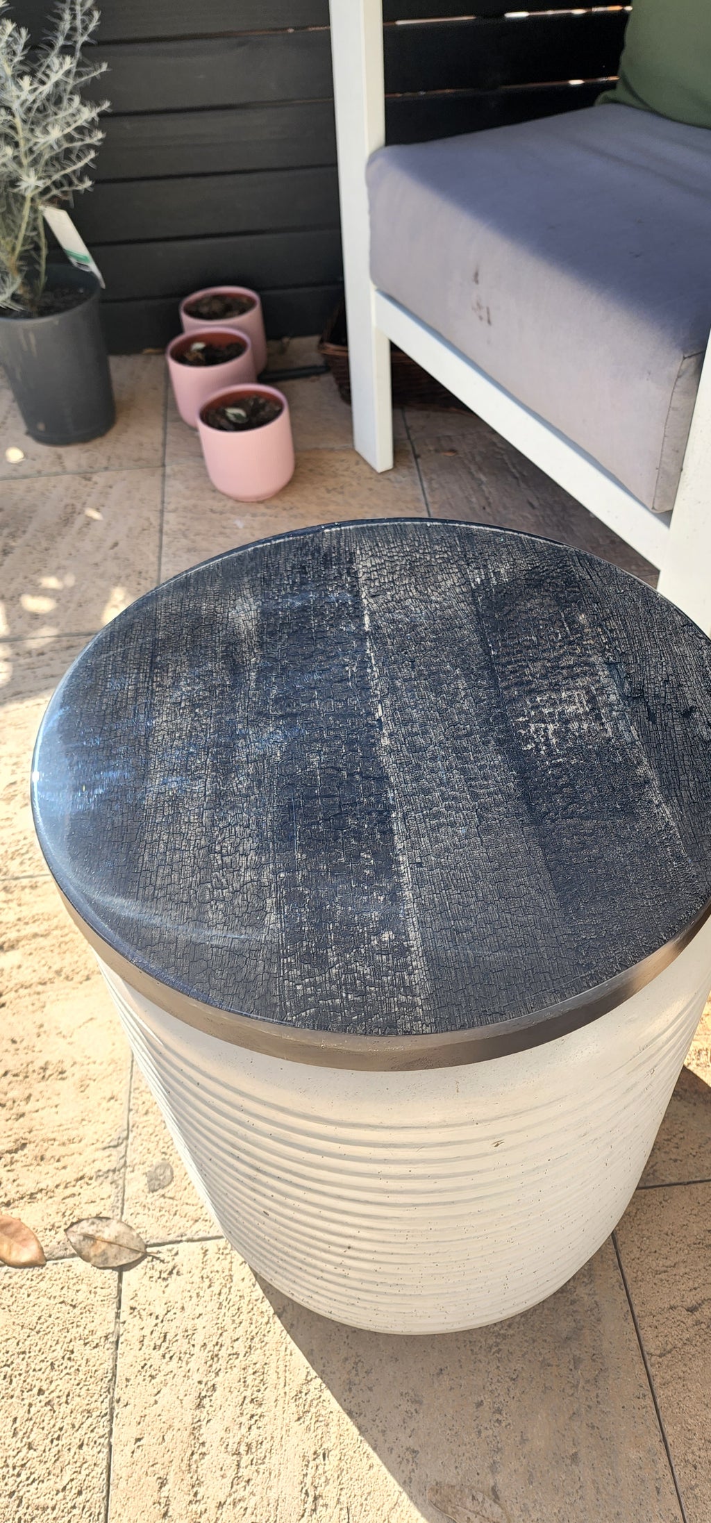 Fire + Epoxy resin river table