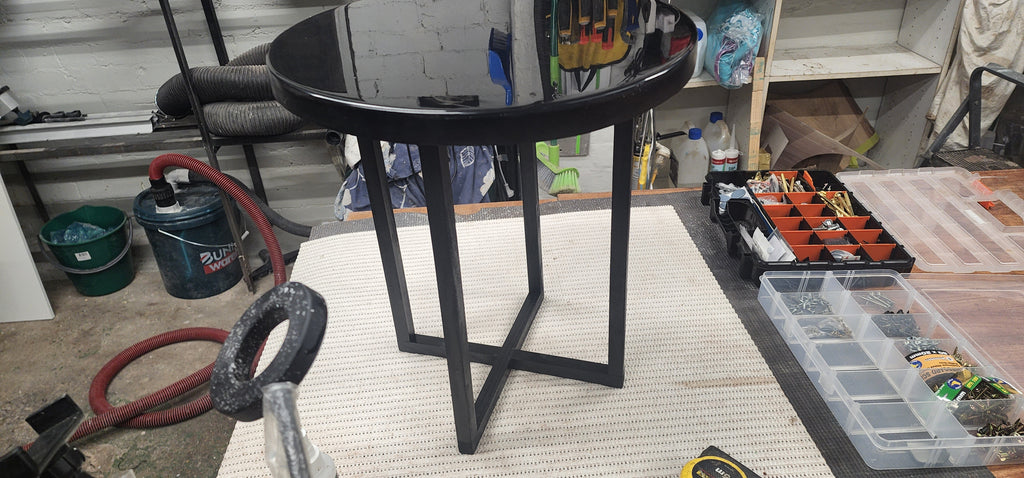 Fire + Epoxy resin river table