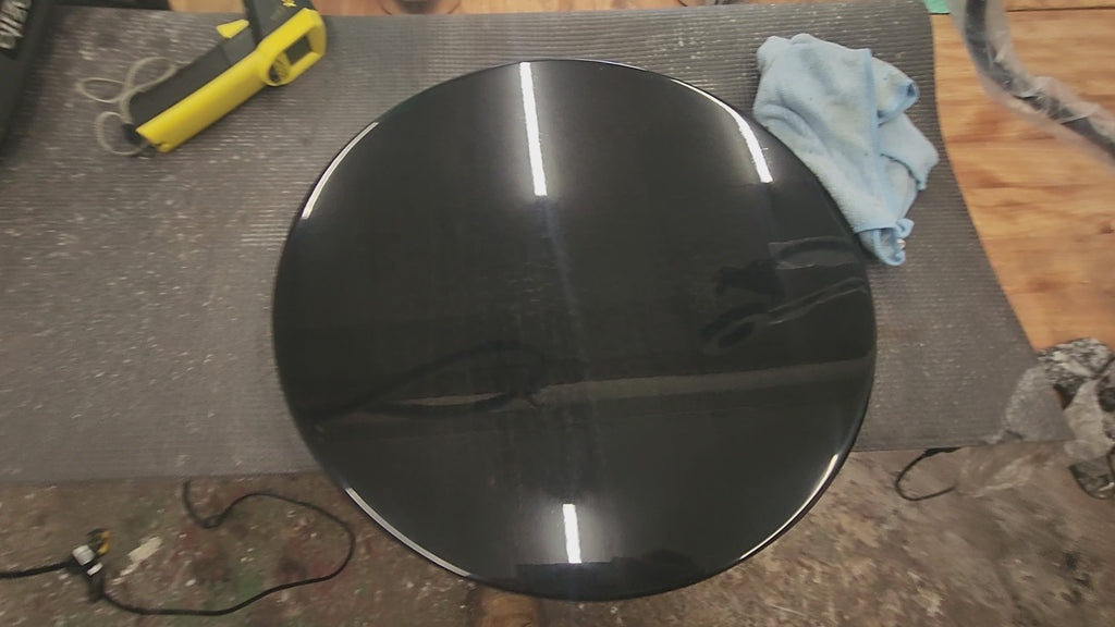 Fire + Epoxy resin river table